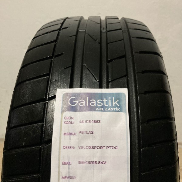 195/45R16 84H Petlas Velox Sport PT741 2EL Yaz Lastiği