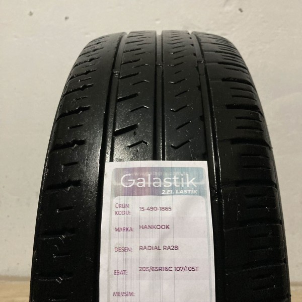 205/65R16C 107/105T Hankook Radial Ra28 İkinci El Yaz Lastiği 205/65R16C 107/105T Hankook Radial Ra28 İkinci El Yaz Lastiği