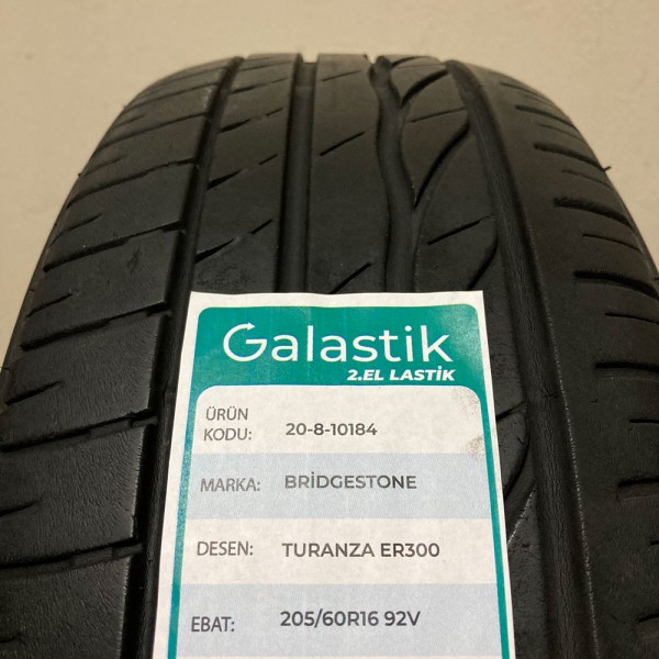 205/60R16 92H Bridgestone Turanza Er300 İkinci El Yaz Lastiği