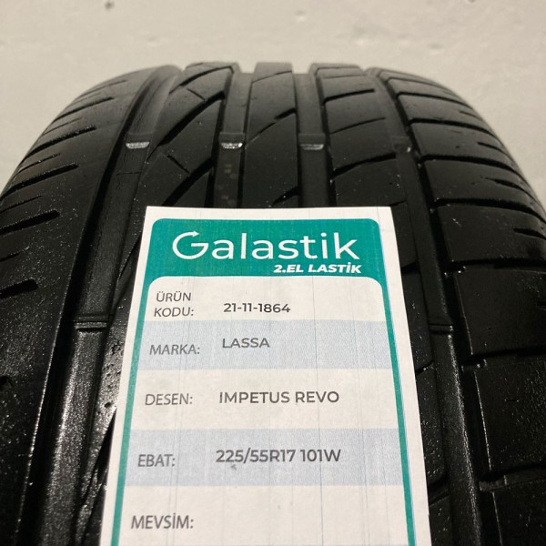 225/55R17 101W Lassa Impetus Revo 2+ İkinci El Yaz Lastiği 225/55R17 101W Lassa Impetus Revo 2+ İkinci El Yaz Lastiği
