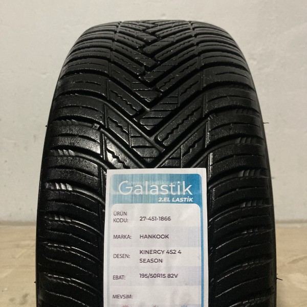 195/50R15 82V Hankook H750 Kinergy 4S 2 İkinci El 4 Mevsim Lastik 195/50R15 82V Hankook H750 Kinergy 4S 2 İkinci El 4 Mevsim Lastik