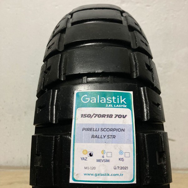 Pirelli 150/70R18 70V Scorpion Rally STR İkinci el motosiklet lastiği