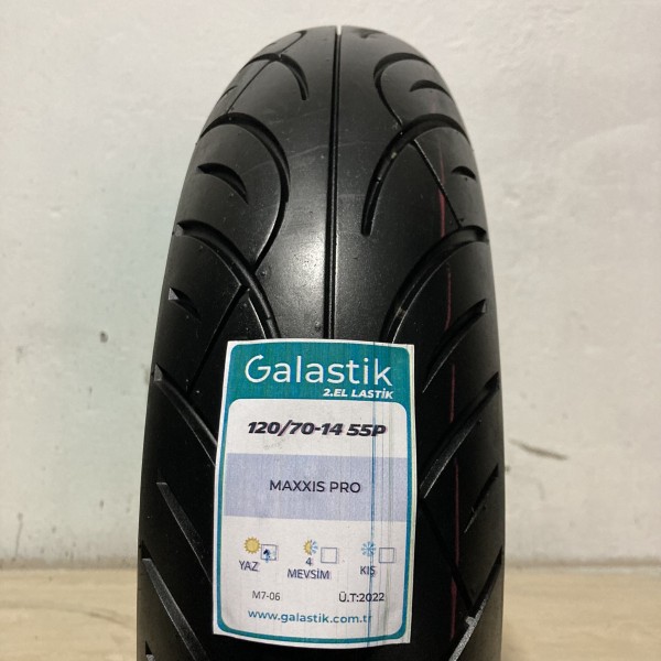 Maxxis 120/70-14 55P Pro İkinci el motosiklet lastiği