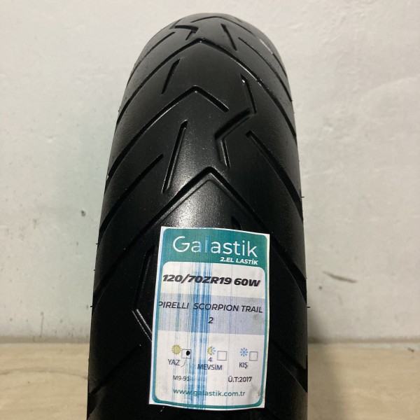 Pirelli 120/70ZR19 60W Scorpion Trail2 İkinci el motosiklet lastiği